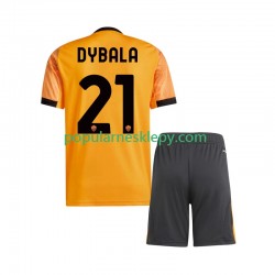 Koszulka Krótka dla Dzieci AS Roma Drugi strój Dybala 21 2025-2026
