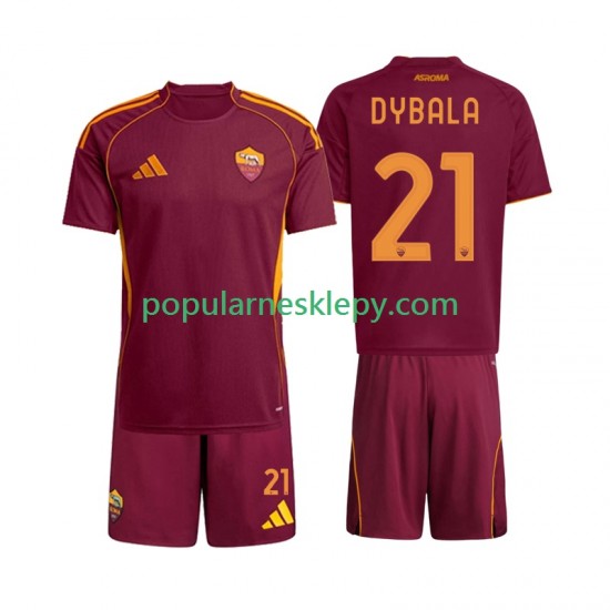 Koszulka Krótka dla Dzieci AS Roma Pierwszy strój Dybala 21 2025-2026