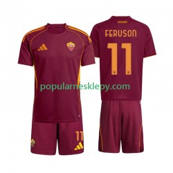 Koszulka Krótka dla Dzieci AS Roma Pierwszy strój Evan Ferguson 11 2025-2026