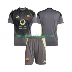 Koszulka Krótka dla Dzieci Bramkarz AS Roma Pierwszy strój 2025-2026
