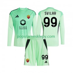 Koszulka Długi dla Dzieci Bramkarz AS Roma Drugi strój Czwarty strój Mile Svilar 99 2025-2026