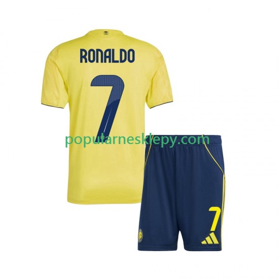 Koszulka Krótka dla Dzieci Pierwszy strój Al Nassr Cristiano Ronaldo 7 2025-2026