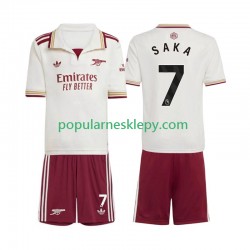 Koszulka Krótka dla Dzieci Arsenal Trzeci strój Bukayo Saka 7 2025-2026