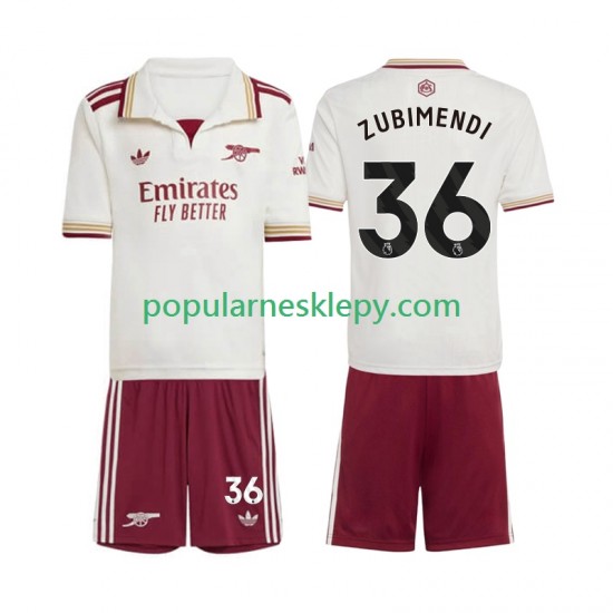 Koszulka Krótka dla Dzieci Arsenal Trzeci strój Martin Zubimendi 36 2025-2026