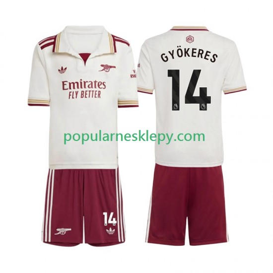 Koszulka Krótka dla Dzieci Arsenal Trzeci strój Viktor Gyokeres 14 2025-2026