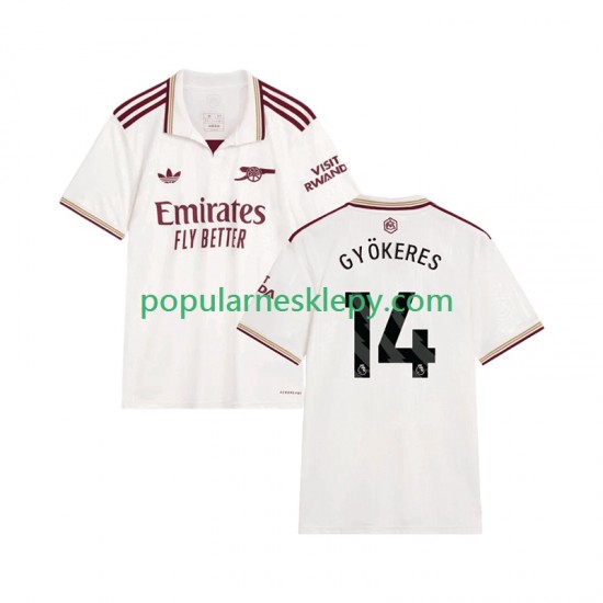 Koszulka Krótka Męska Arsenal Trzeci strój Viktor Gyokeres 14 2025-2026