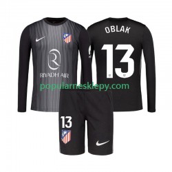 Koszulka Długi dla Dzieci Bramkarz Atlético Madryt Drugi strój Jan Oblak 13 2025-2026