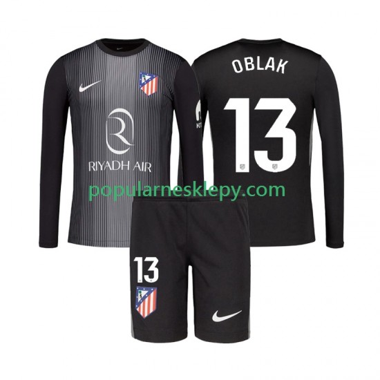 Koszulka Długi dla Dzieci Bramkarz Atlético Madryt Drugi strój Jan Oblak 13 2025-2026 Koszulka Długi dla Dzieci Bramkarz Atlético Madryt Drugi strój Jan Oblak 13 2025-2026
