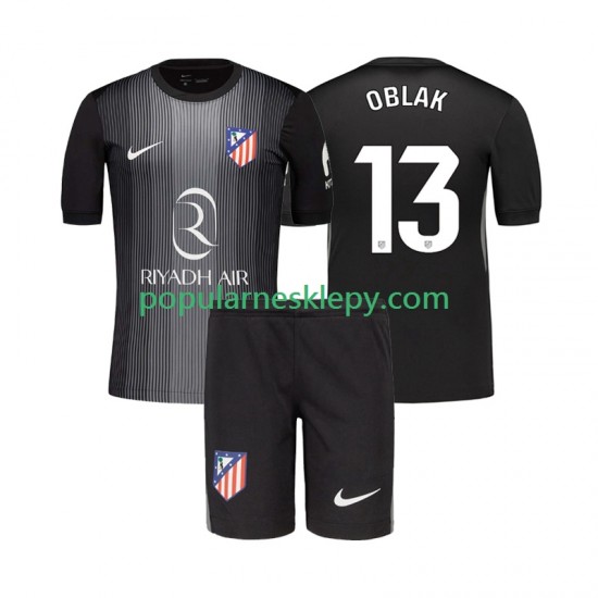Koszulka Krótka dla Dzieci Bramkarz Atlético Madryt Drugi strój Jan Oblak 13 2025-2026 Koszulka Krótka dla Dzieci Bramkarz Atlético Madryt Drugi strój Jan Oblak 13 2025-2026