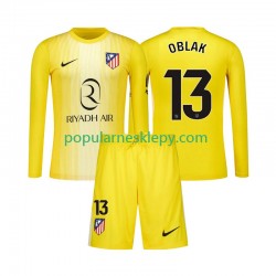 Koszulka Długi dla Dzieci Bramkarz Atlético Madryt Pierwszy strój Jan Oblak 13 2025-2026
