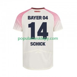 Koszulka Krótka Męska Bayer 04 Leverkusen Drugi strój Patrik Schick 14 2025-2026