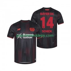 Koszulka Krótka Męska Bayer 04 Leverkusen Pierwszy strój Patrik Schick 14 2025-2026