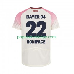 Koszulka Krótka Męska Bayer 04 Leverkusen Drugi strój Victor Boniface 22 2025-2026