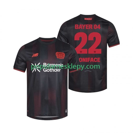 Koszulka Krótka Męska Bayer 04 Leverkusen Pierwszy strój Victor Boniface 22 2025-2026 Koszulka Krótka Męska Bayer 04 Leverkusen Pierwszy strój Victor Boniface 22 2025-2026