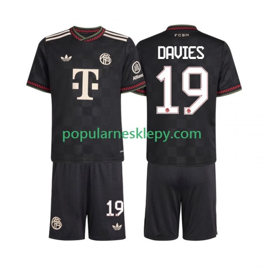 Koszulka Krótka dla Dzieci Bayern Monachium Trzeci strój Alphonso Davies 19 2025-2026 Koszulka Krótka dla Dzieci Bayern Monachium Trzeci strój Alphonso Davies 19 2025-2026