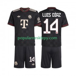 Koszulka Krótka dla Dzieci Bayern Monachium Trzeci strój Luis Diaz 14 2025-2026