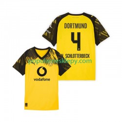 Koszulka Krótka Męska Borussia Dortmund Pierwszy strój Nico Schlotterbeck 4 2025-2026