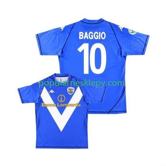 Koszulka Krótka Męska Pierwszy strój Brescia Calcio Baggio 10 Retro 2003 2004