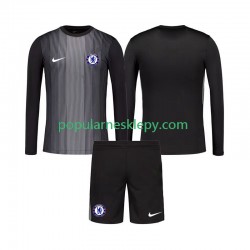 Koszulka Długi dla Dzieci Bramkarz Chelsea Pierwszy strój 2025-2026