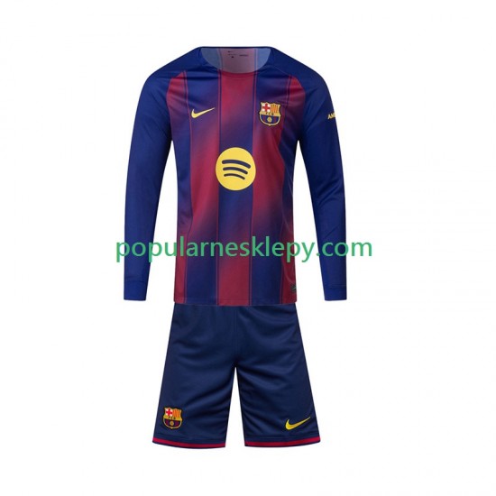 Koszulka Długi dla Dzieci FC Barcelona Pierwszy strój 2025-2026