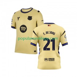 Koszulka Krótka Męska FC Barcelona Drugi strój Frenkie de Jong 21 Champions League 2025-2026