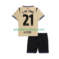 Koszulka Krótka dla Dzieci FC Barcelona Drugi strój Frenkie de Jong 21 UCL 2025-2026