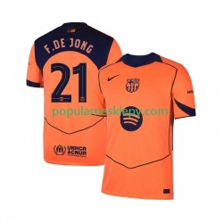 Koszulka Krótka Męska FC Barcelona Trzeci strój Frenkie de Jong 21 UCL 2025-2026