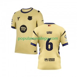 Koszulka Krótka Męska FC Barcelona Drugi strój Gavi 6 Champions League 2025-2026