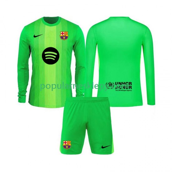 Koszulka Długi dla Dzieci Bramkarz FC Barcelona Pierwszy strój 2025-2026