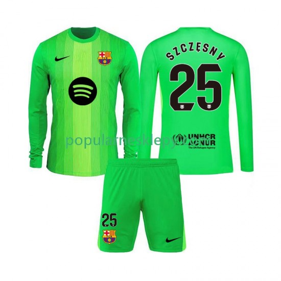 Koszulka Długi dla Dzieci Bramkarz FC Barcelona Pierwszy strój Szczesny 25 2025-2026 Koszulka Długi dla Dzieci Bramkarz FC Barcelona Pierwszy strój Szczesny 25 2025-2026