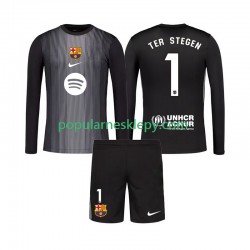 Koszulka Długi dla Dzieci Bramkarz FC Barcelona Trzeci strój Ter Stegen 1 2025-2026