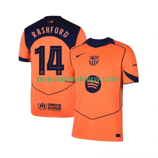 Koszulka Krótka Męska FC Barcelona Trzeci strój Marcus Rashford 14 UCL 2025-2026