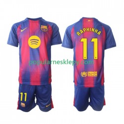 Koszulka Krótka dla Dzieci FC Barcelona Pierwszy strój Raphinha 11 2025-2026