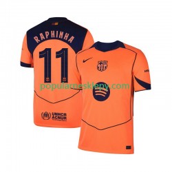 Koszulka Krótka Męska FC Barcelona Trzeci strój Raphinha 11 Champions League 2025-2026