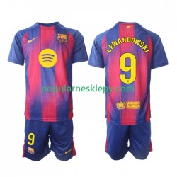 Koszulka Krótka dla Dzieci FC Barcelona Pierwszy strój Robert Lewandowski 9 2025-2026