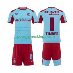 Koszulka Krótka dla Dzieci Feyenoord Rotterdam Trzeci strój Quinten Timber 8 2025-2026