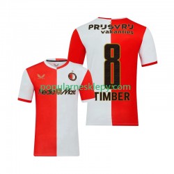 Koszulka Krótka Męska Feyenoord Rotterdam Pierwszy strój Quinten Timber 8 2025-2026