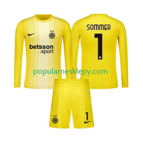 Koszulka Długi dla Dzieci Bramkarz Inter Mediolan Drugi strój Yann Sommer 1 2025-2026 Koszulka Długi dla Dzieci Bramkarz Inter Mediolan Drugi strój Yann Sommer 1 2025-2026