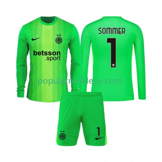 Koszulka Długi dla Dzieci Bramkarz Inter Mediolan Trzeci strój Yann Sommer 1 2025-2026 Koszulka Długi dla Dzieci Bramkarz Inter Mediolan Trzeci strój Yann Sommer 1 2025-2026