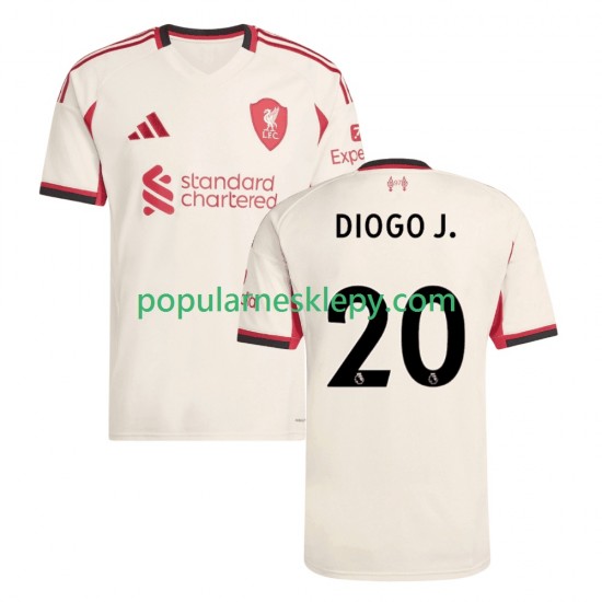 Koszulka Krótka Męska Liverpool Drugi strój Diogo Jota 20 2025-2026