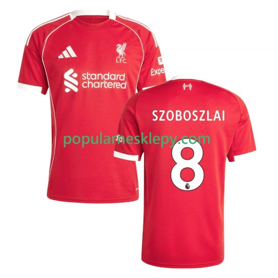 Koszulka Krótka Męska Liverpool Pierwszy strój Dominik Szoboszlai 8 2025-2026