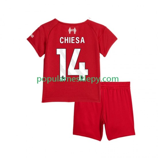 Koszulka Krótka dla Dzieci Liverpool Pierwszy strój Federico Chiesa 14 2025-2026