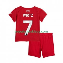 Koszulka Krótka dla Dzieci Liverpool Pierwszy strój Florian Wirtz 7 2025-2026