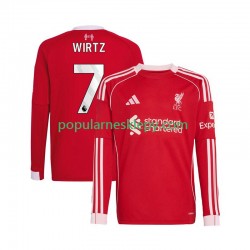 Koszulka Długi Męska Liverpool Pierwszy strój Florian Wirtz 7 2025-2026