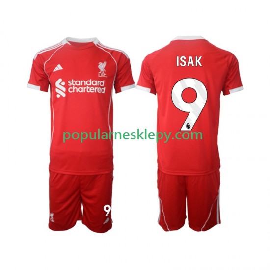 Koszulka Krótka dla Dzieci Liverpool Pierwszy strój ISAK 9 2025-2026