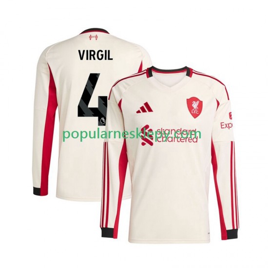 Koszulka Długi Męska Liverpool Drugi strój Virgil van Dijk 4 2025-2026