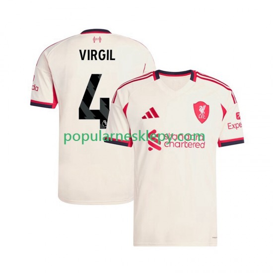Koszulka Krótka Męska Liverpool Drugi strój Virgil van Dijk 4 2025-2026