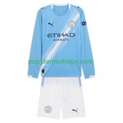 Koszulka Długi dla Dzieci Manchester City Pierwszy strój 2025-2026