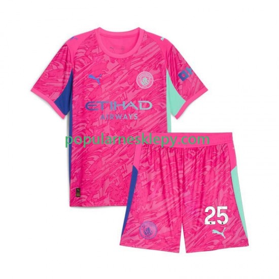 Koszulka Krótka dla Dzieci Bramkarz Manchester City Drugi strój Gianluigi Donnarumma 25 2025-2026