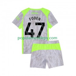 Koszulka Krótka dla Dzieci Manchester City Trzeci strój Phil Foden 47 2025-2026